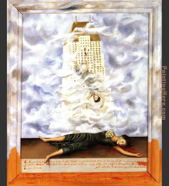 The Suicide of Dorothy Hale painting - Frida Kahlo The Suicide of Dorothy Hale art painting